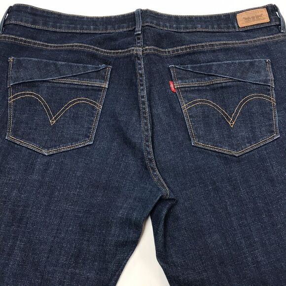 LEVI'S SAN FRANCISCO Denim Jean Capri Skimmer Womens Size 38 Ankle Crop Bermuda - Picture 2 of 11